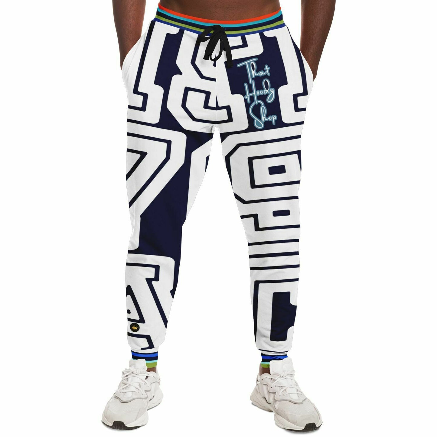 THS 1976 CA Monogram in Midnight Navy Eco-Poly Unisex Joggers