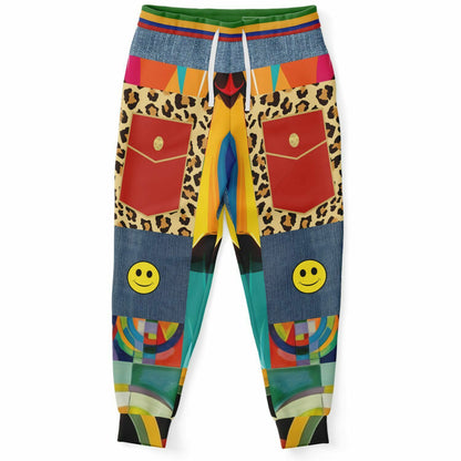 Joggers unisex Afro-Queen Solace Denim Rainbow Eco-Poly 