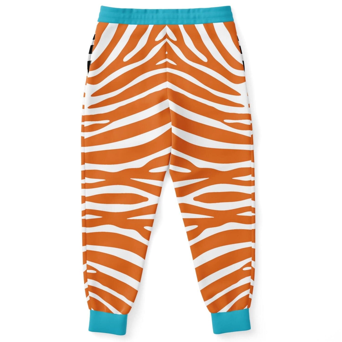 Zebra in Orange Eco-Poly Unisex Joggers