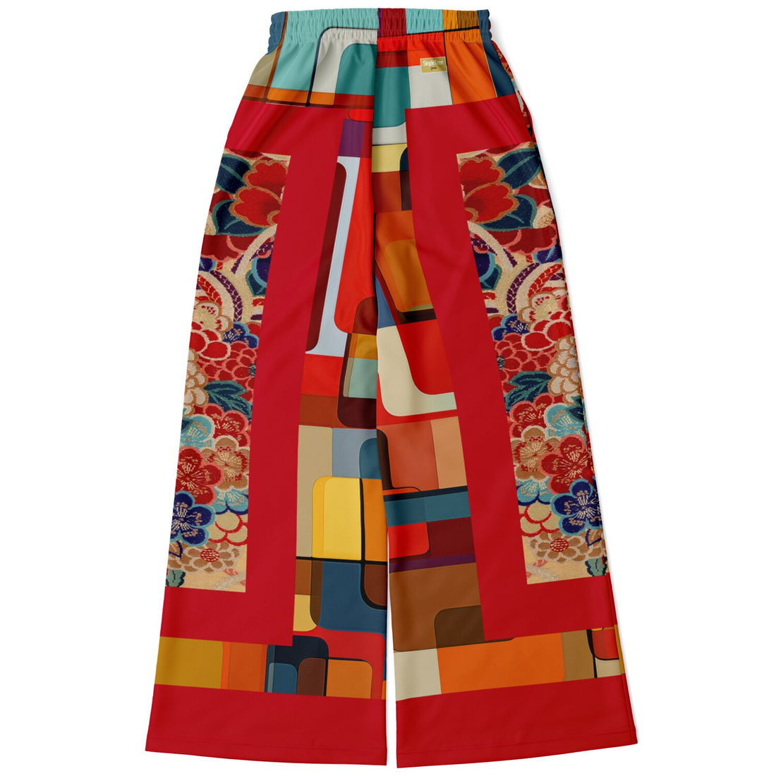 Sailing the Seven Seas Eco-Poly Wide Leg Pants