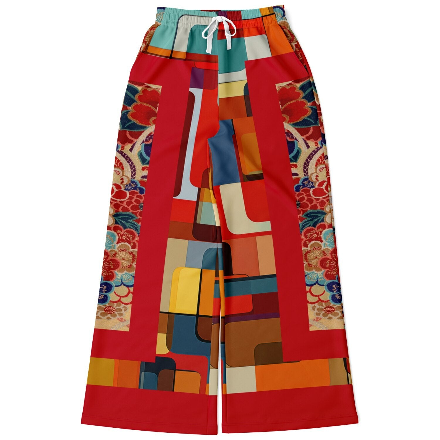 Sailing the Seven Seas Eco-Poly Wide Leg Pants