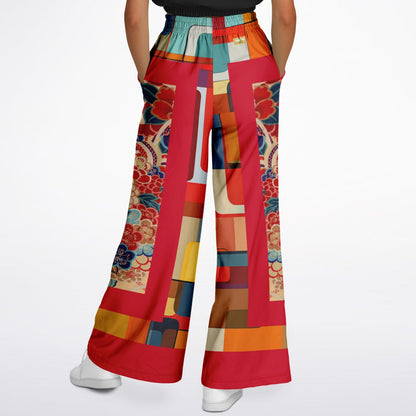 Sailing the Seven Seas Eco-Poly Wide Leg Pants