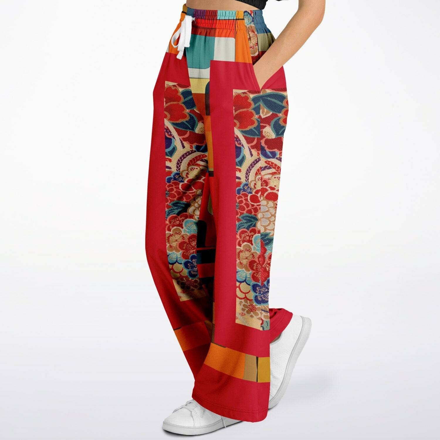 Sailing the Seven Seas Eco-Poly Wide Leg Pants