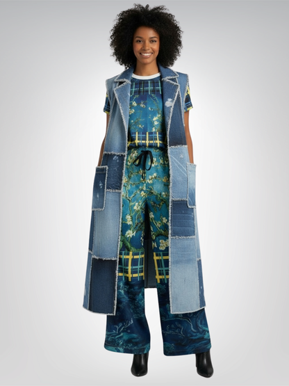 Flowers in Blue Vase - Van Gogh AOP Women&