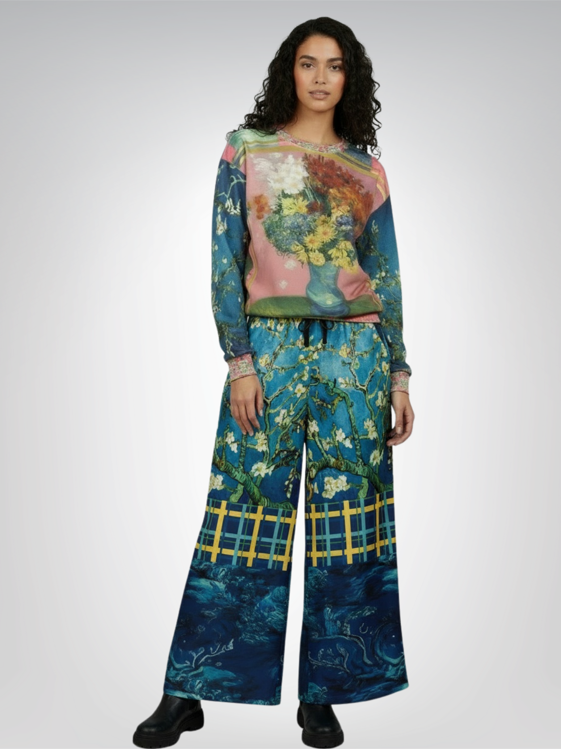 Flowers in Blue Vase -  Van Gogh Unisex Sweatshirt (Gold Label)