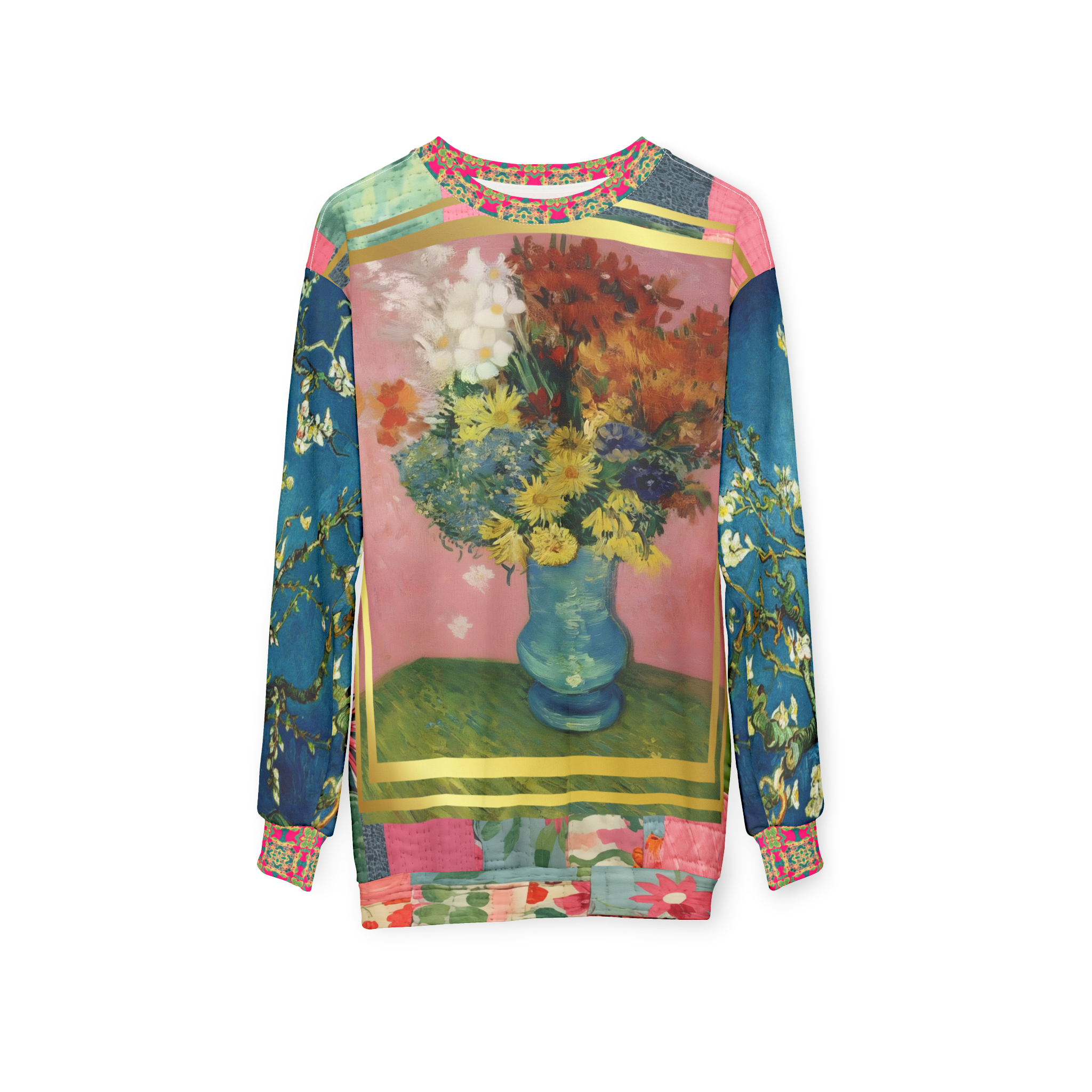 Flowers in Blue Vase -  Van Gogh Unisex Sweatshirt (Gold Label)