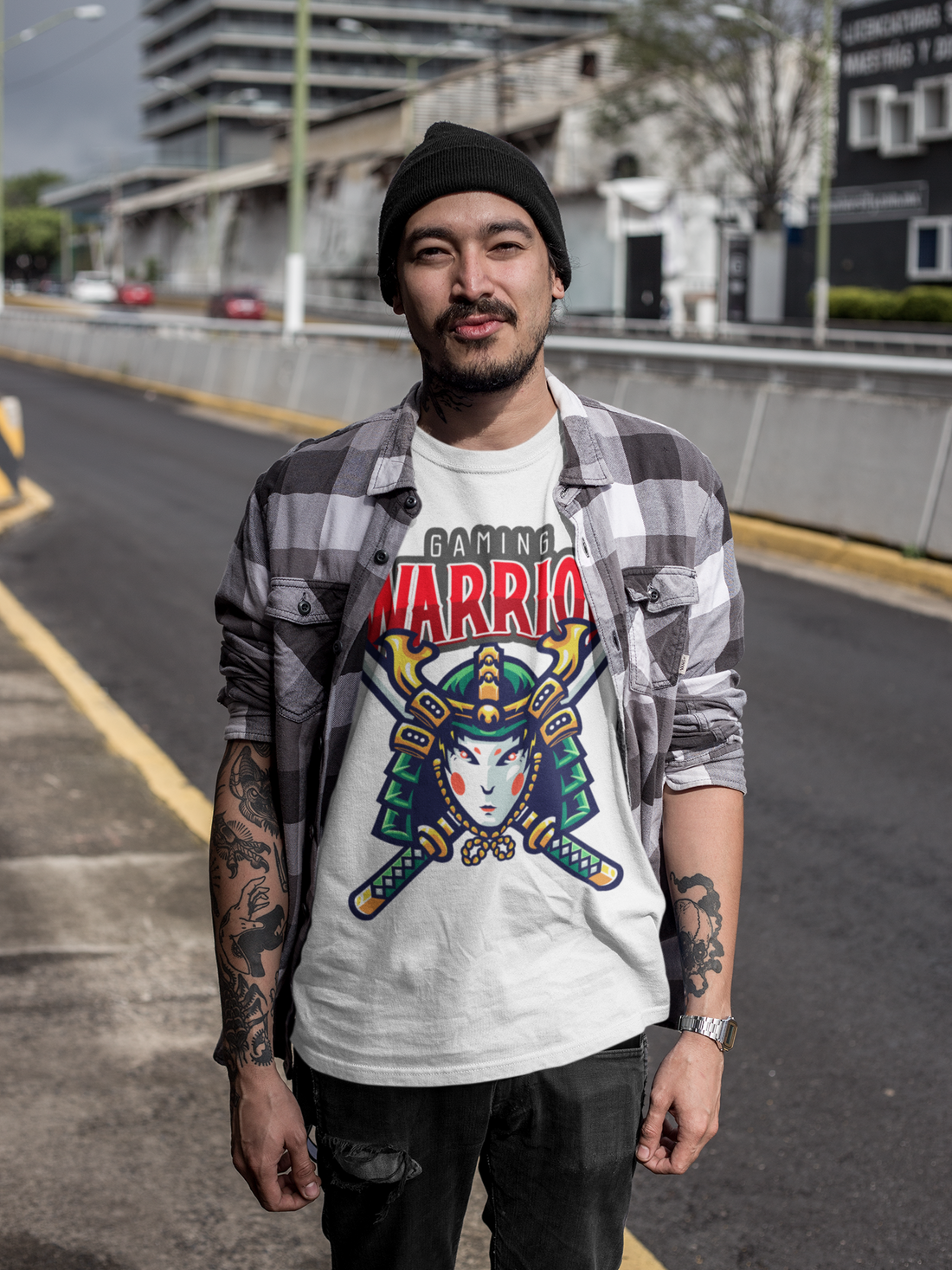 Camiseta para juegos unisex de peso pesado Range Master Samarai Edition