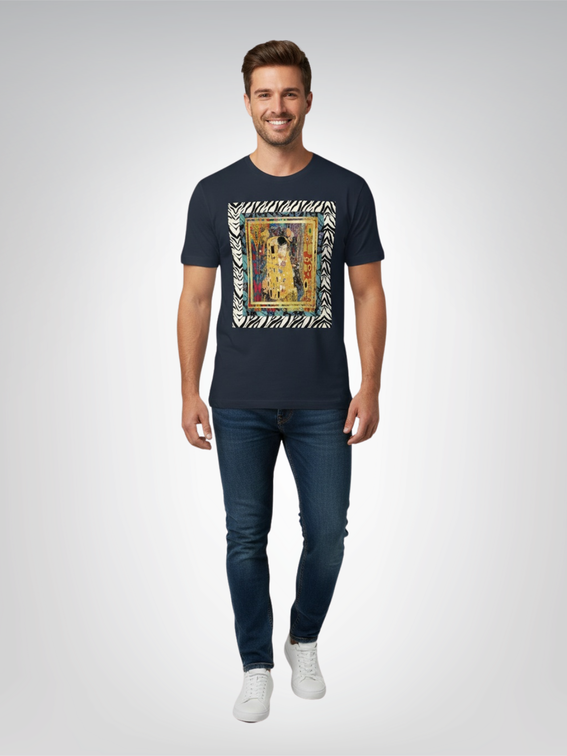 Give Me a Kiss - Klimt - Great Artists - Heavyweight Unisex Tee