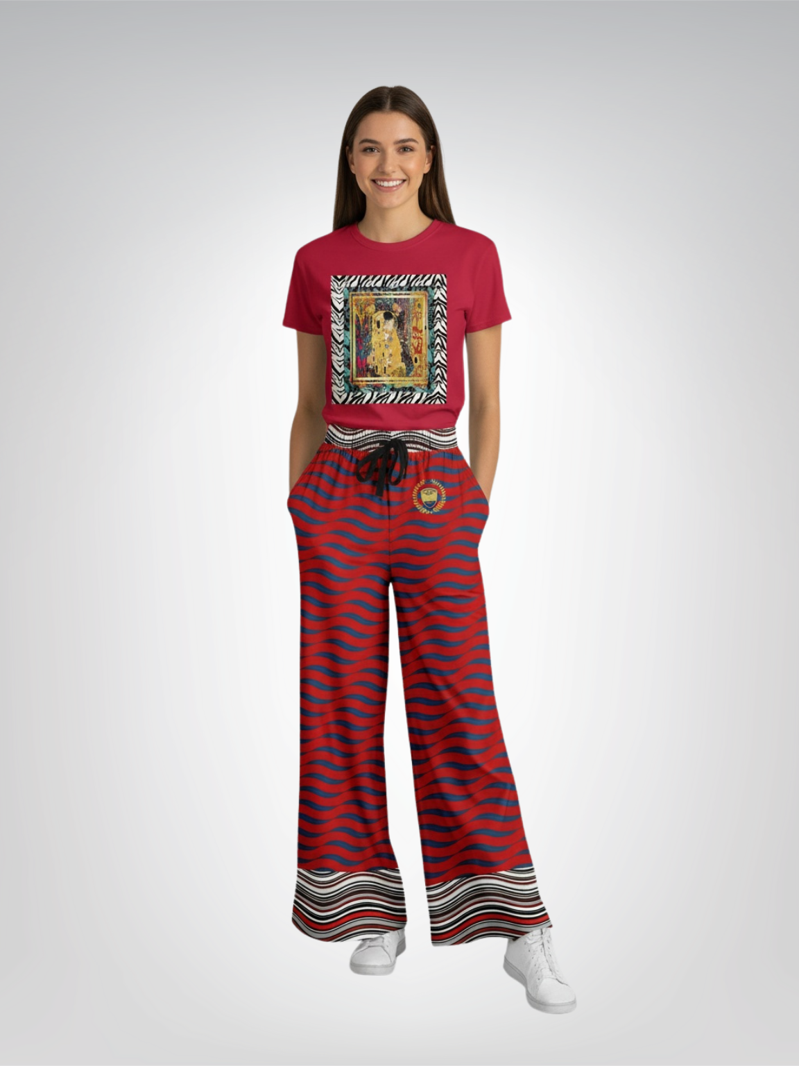 Give Me a Kiss - Klimt - Great Artists - Heavyweight Unisex Tee