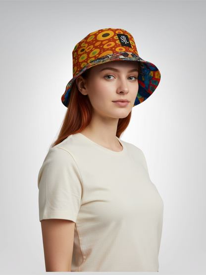 Give Me a Kiss - Klimt Reversible Bucket Hat