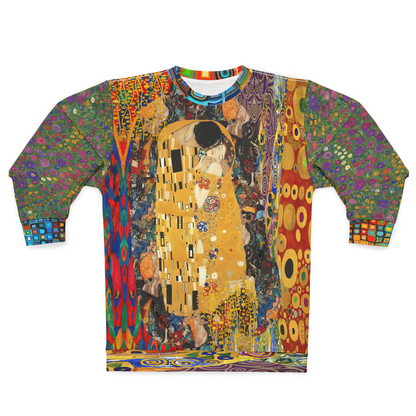 Give Me a Kiss Art Deco Print Unisex Sweatshirt (Gold Label)