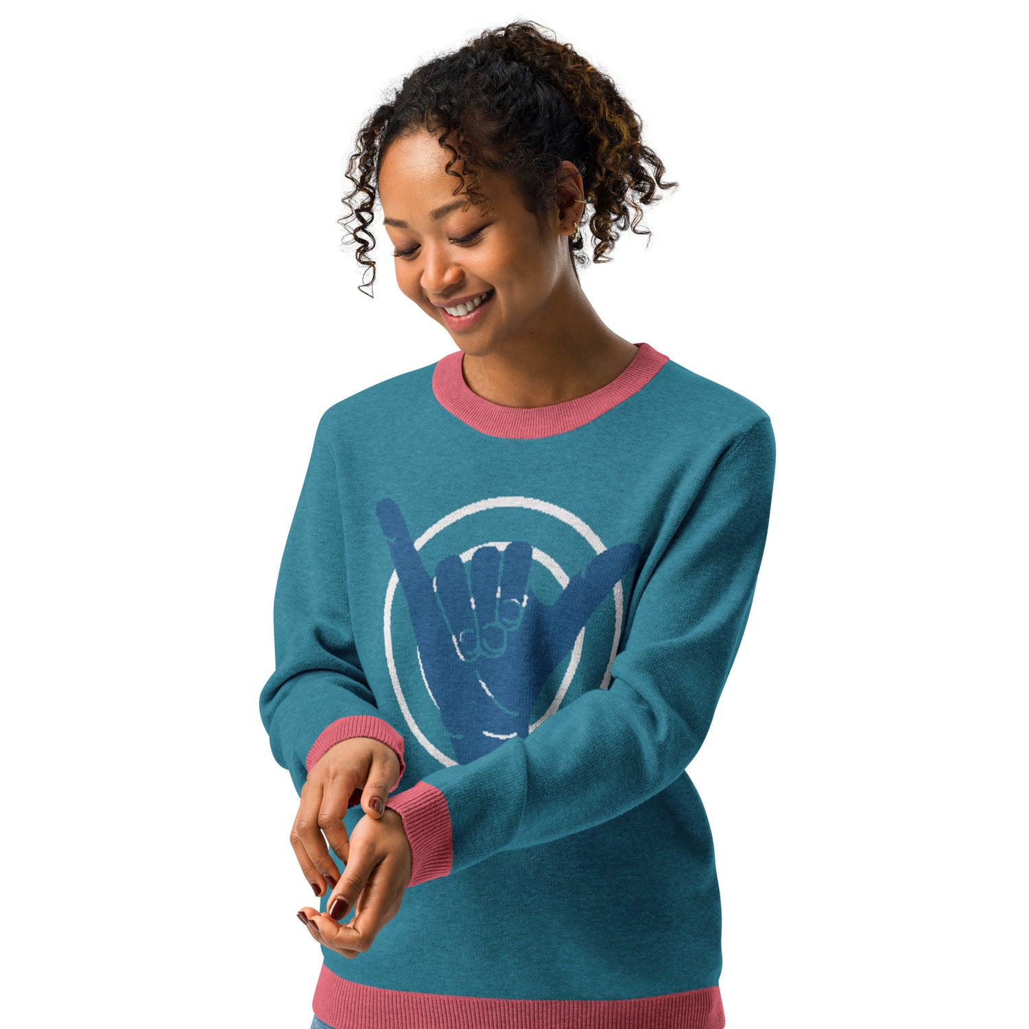 Hang Ten Shaka Laka Knitted Crewneck Sweater