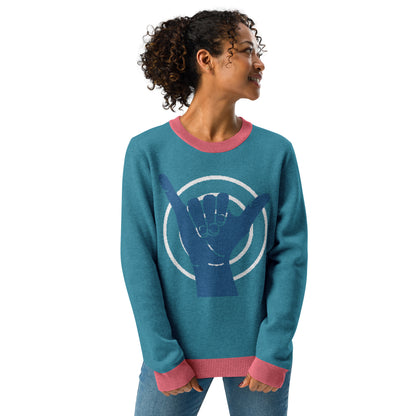 Hang Ten Shaka Laka Knitted Crewneck Sweater