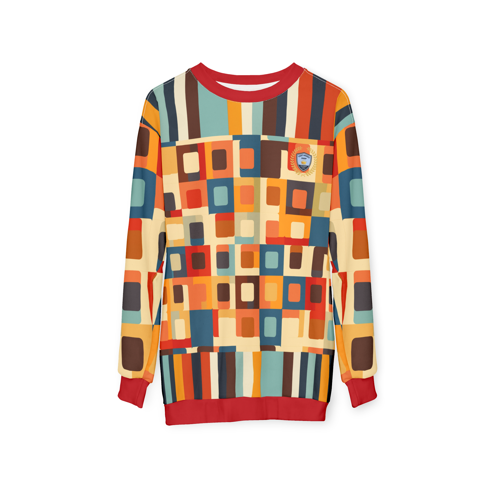 Hip Hip Hooray Groovy Geometric Unisex Sweatshirt (Gold Label)