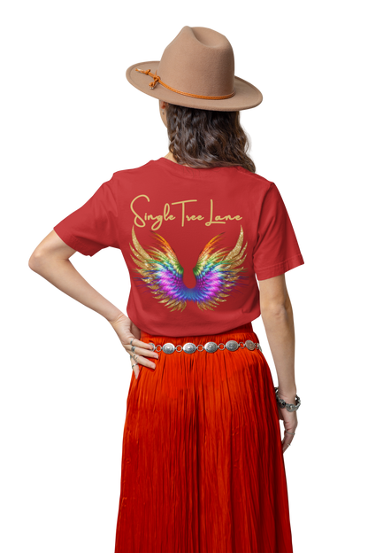 I am Love Angel Wings Short Sleeve Tee