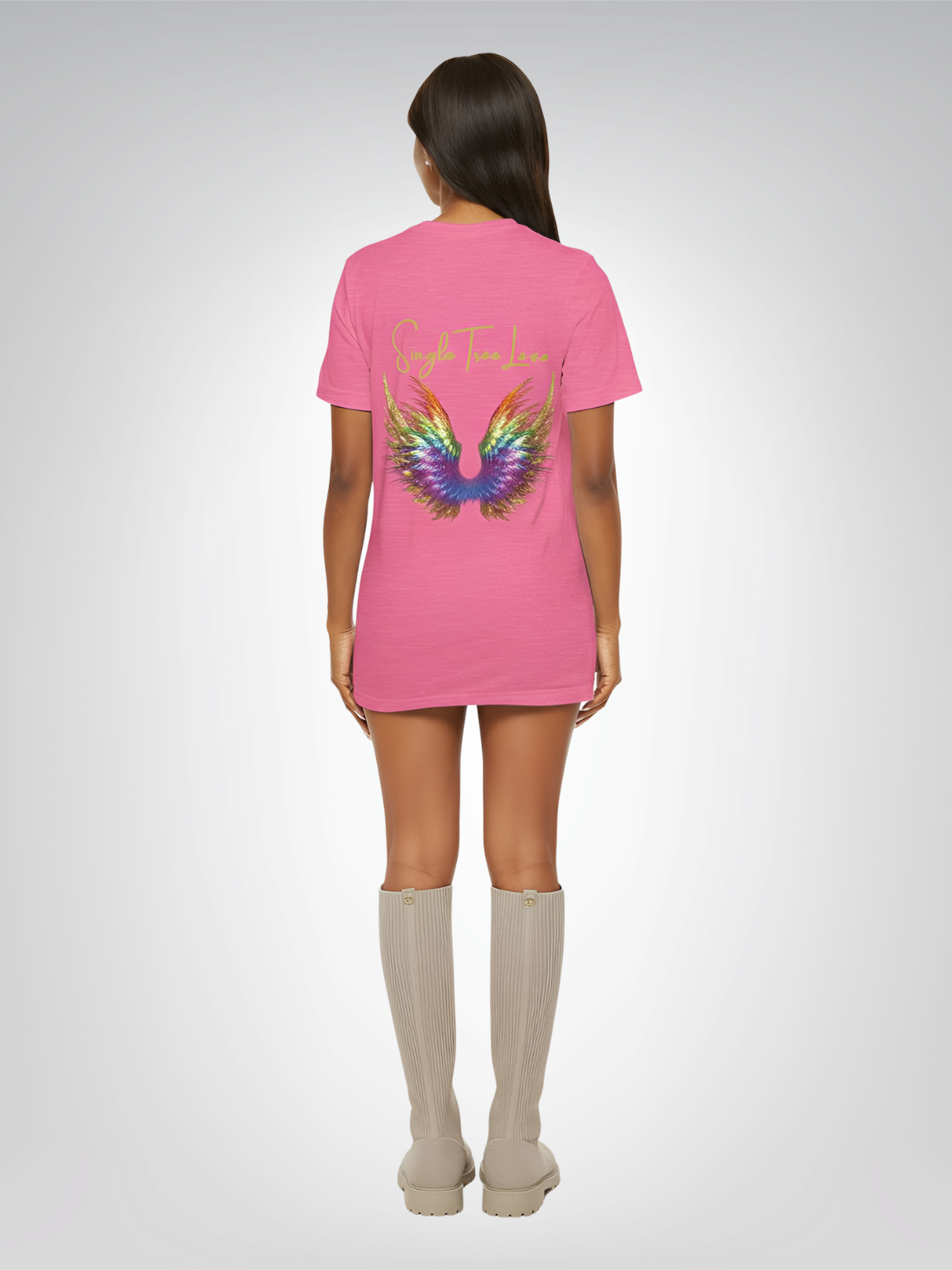 I am Love Angel Wings Short Sleeve Tee