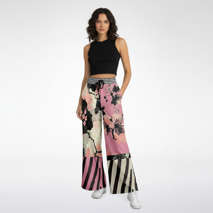 In My Japanese Garden Eco-Poly Wide Leg Pants