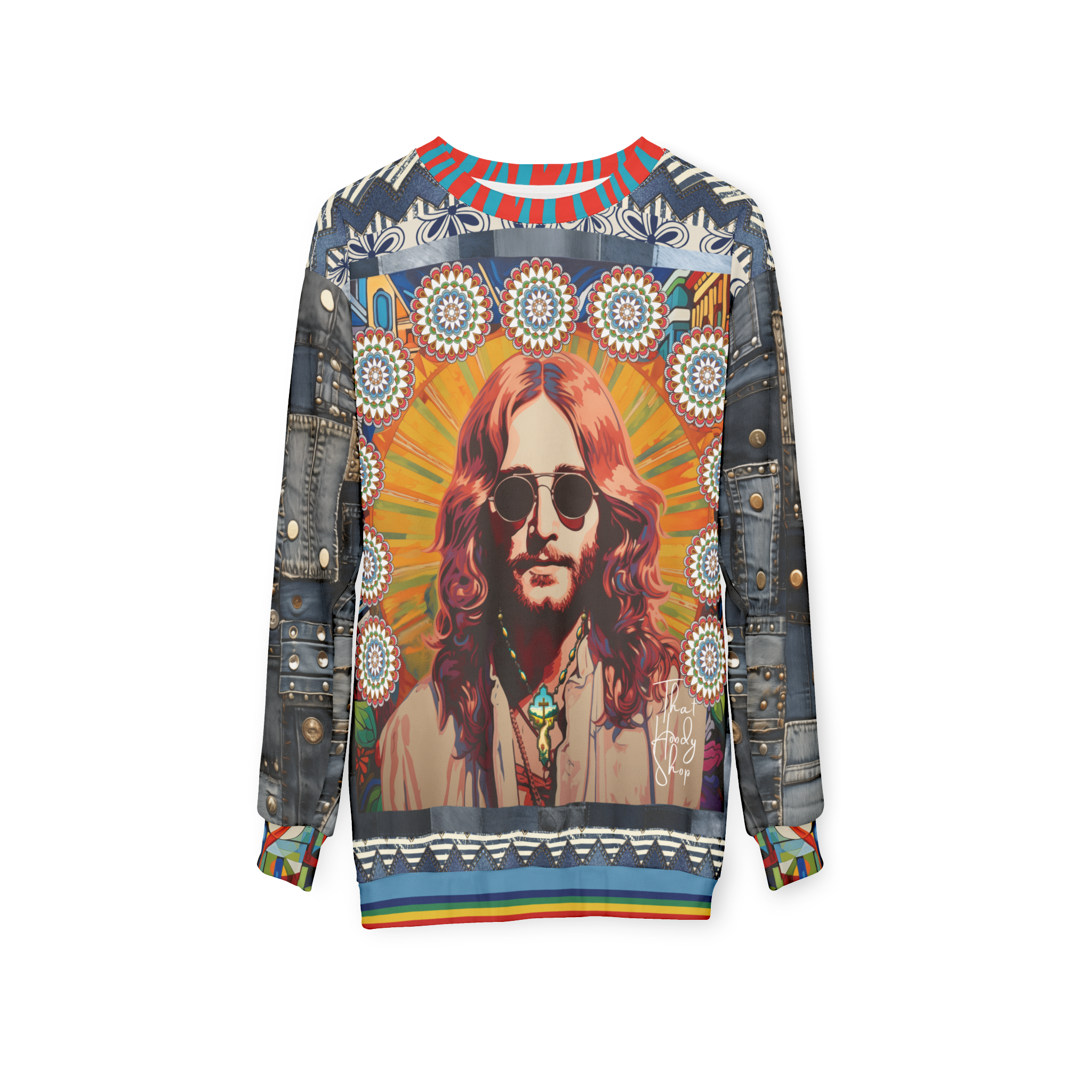 Jesus of Nazareth Retro Woodstock Edition Unisex Sweatshirt (Gold Label)