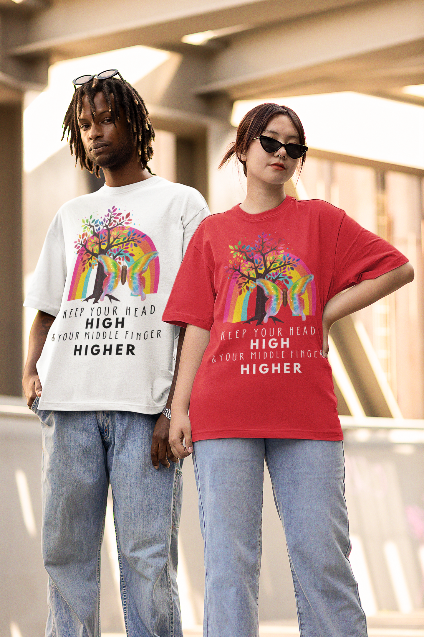 Keep Your Head High Funny Softstyle Tee