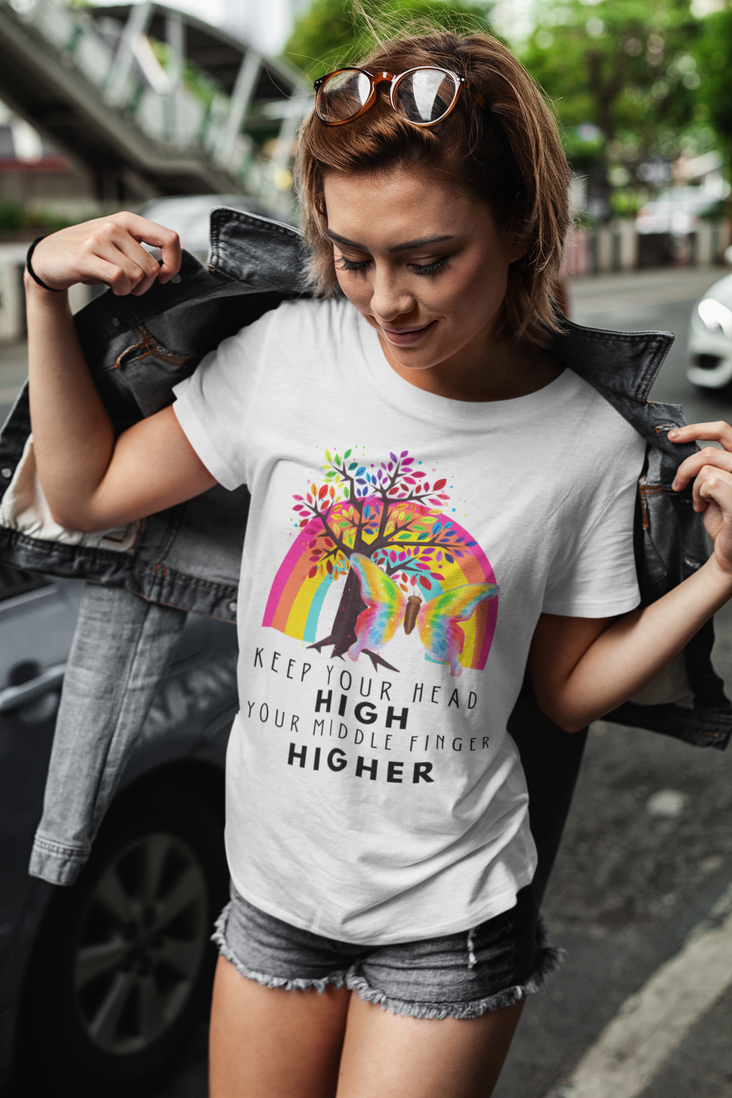 Keep Your Head High Funny Softstyle Tee