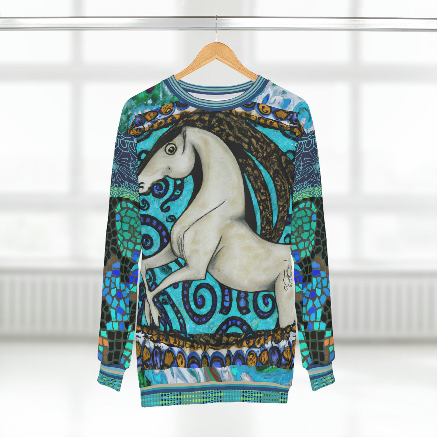 Sudadera unisex Lance Horsey Pop Art