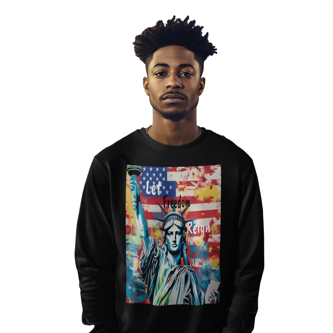 Let Freedom Reign Garment-dyed Heavyweight Long-sleeve Tee