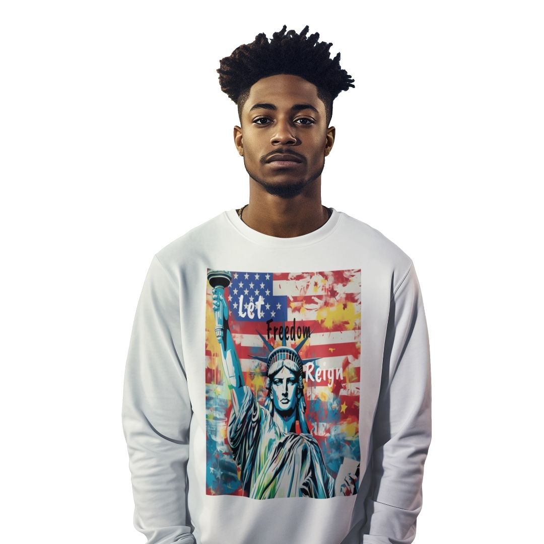 Let Freedom Reign Garment-dyed Heavyweight Long-sleeve Tee