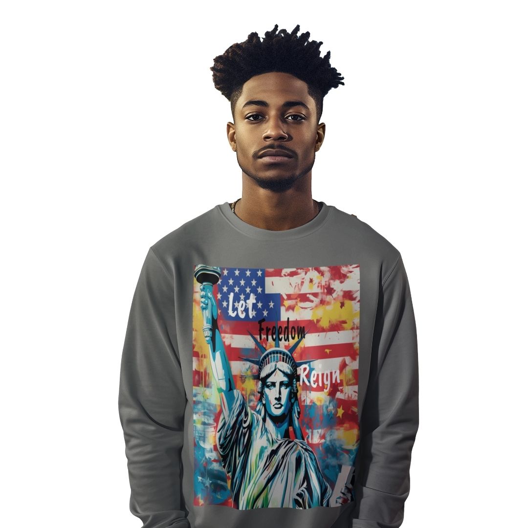 Let Freedom Reign Garment-dyed Heavyweight Long-sleeve Tee