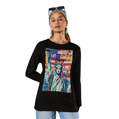 Let Freedom Reign Garment-dyed Heavyweight Long-sleeve Tee