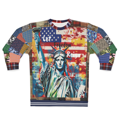 Let Freedom Reign America Unisex Sweatshirt (Gold Label)