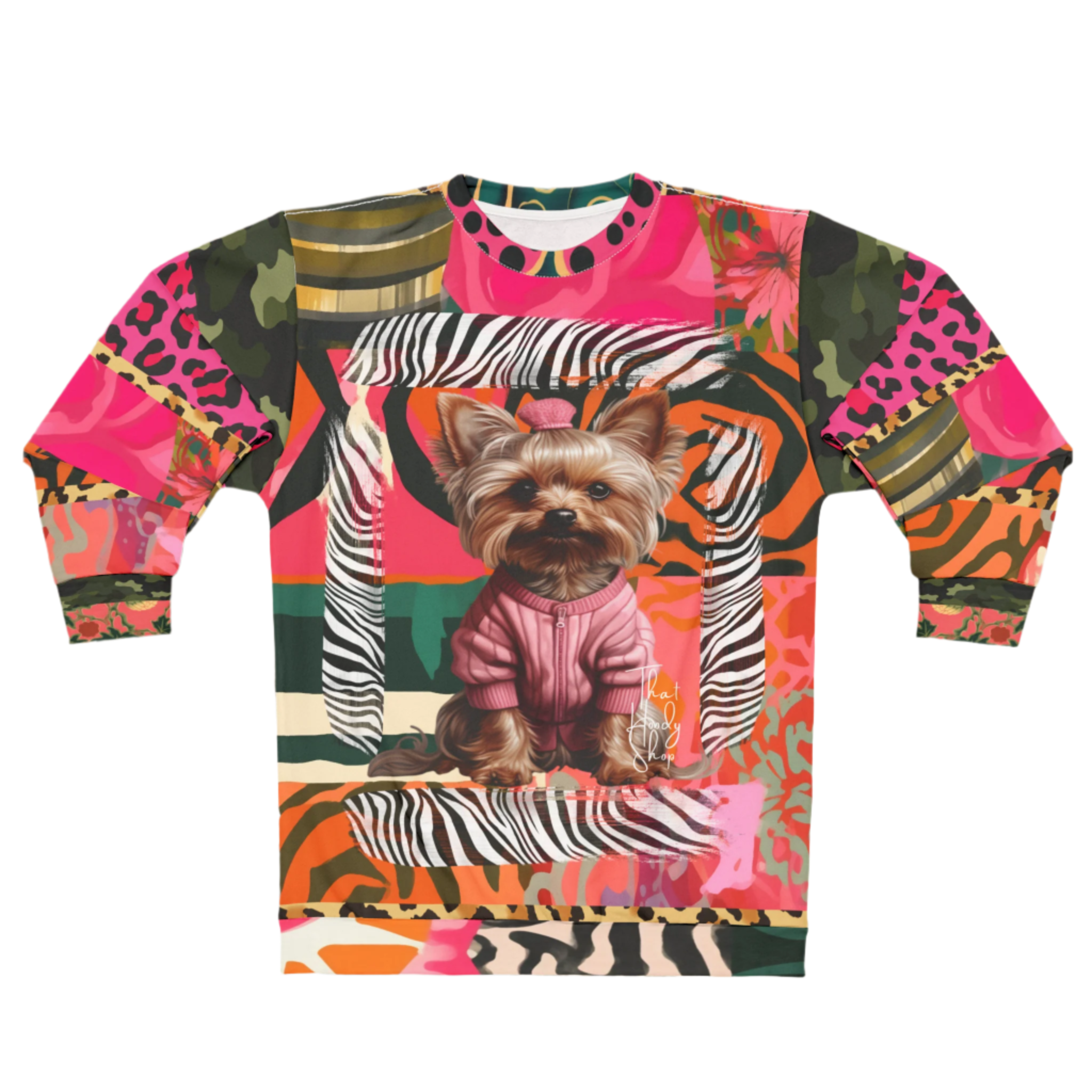 Little Miss Sunshine Yorkie Girl Unisex Sweatshirt (Gold Label)