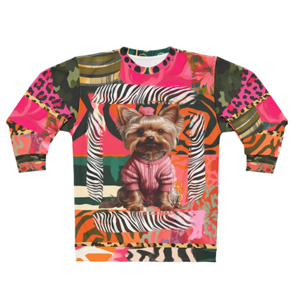 Little Miss Sunshine Yorkie Girl Unisex Sweatshirt (Gold Label)