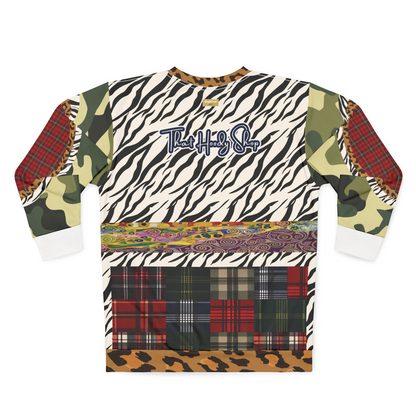 Mary Queen of Scots Plaid Animal Patchwork Unisex Sweatshirt (Gold Label)