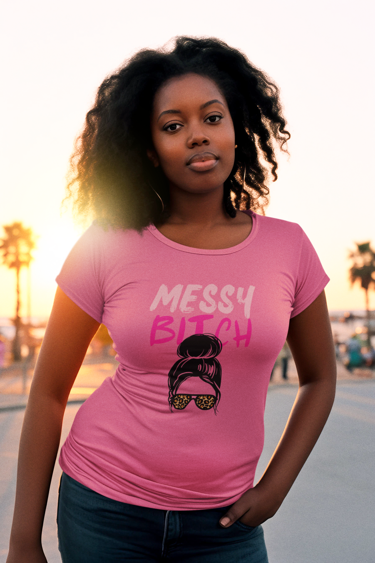 Messy Bitch Women's Midweight Cotton Tee
