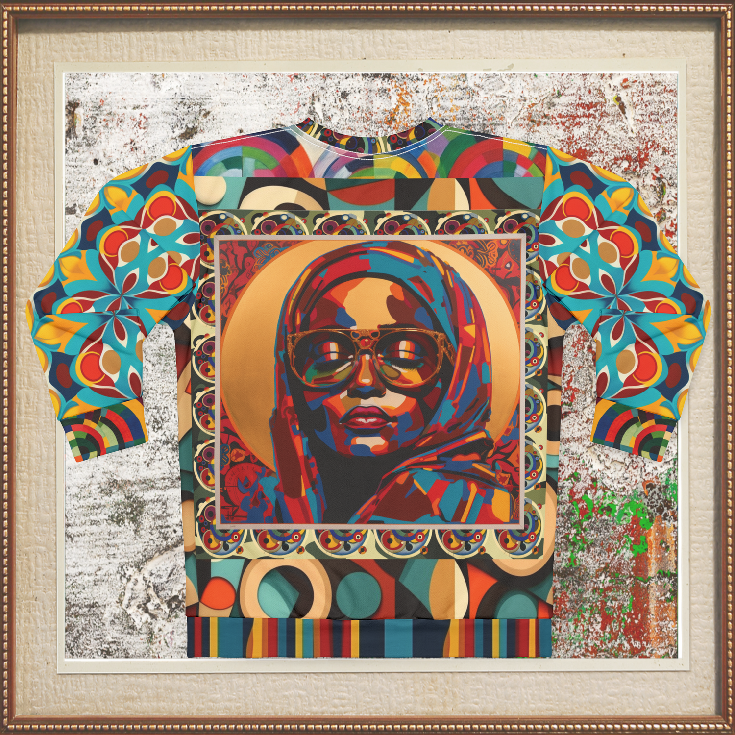 Mother Mary Full of Grace Pop Art Unisex Sweatshirt (Gold Label)