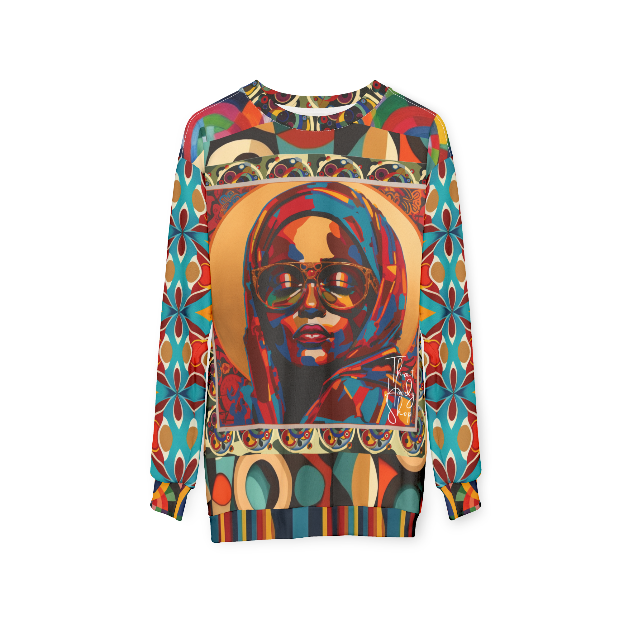 Mother Mary Full of Grace Pop Art Unisex Sweatshirt (Gold Label)