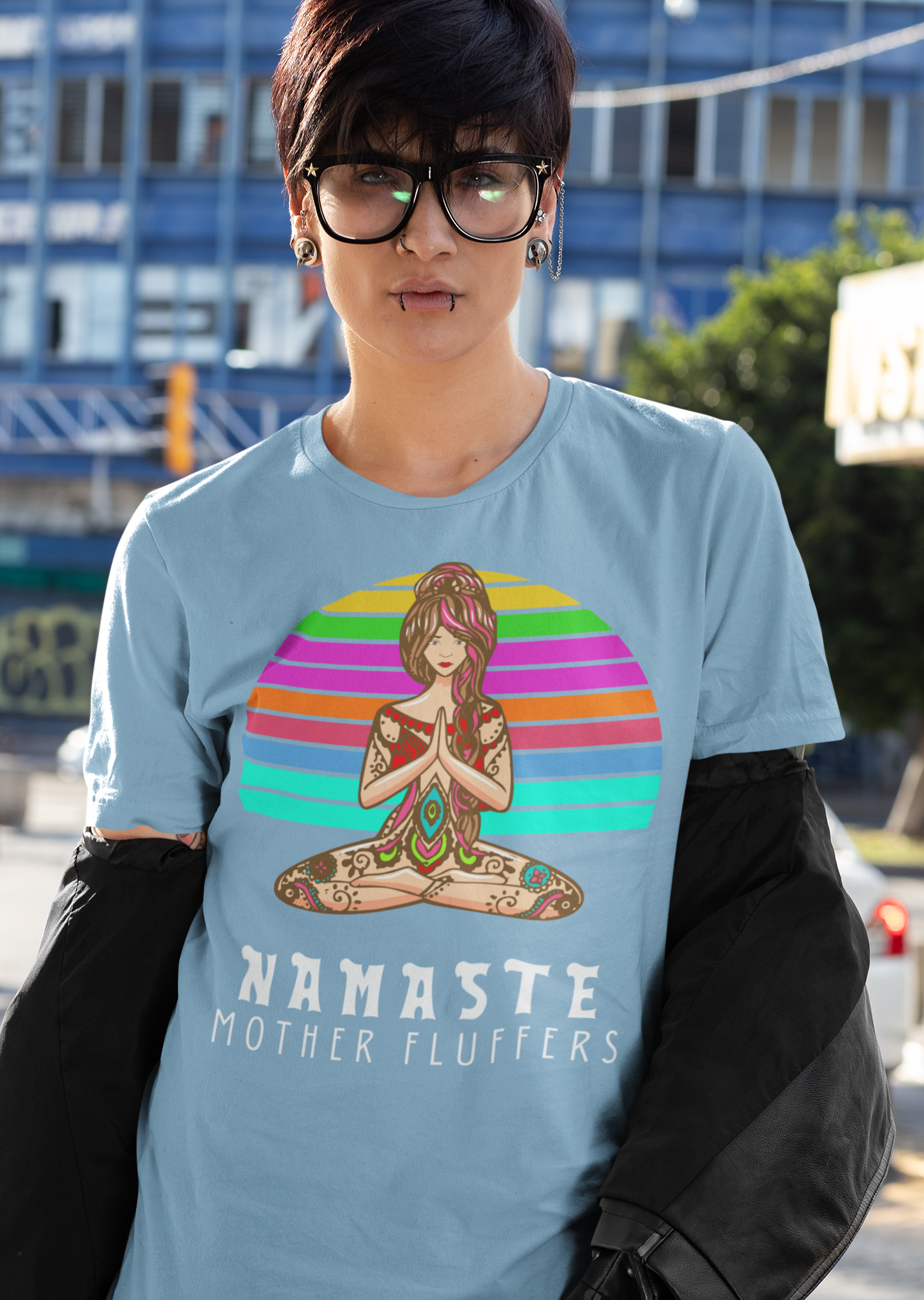 Namaste Mother Fluffers Funny Softstyle Tee