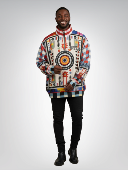 Native Spring on Mars Heavyweight Oversized Quarter Zip Sweatshirt