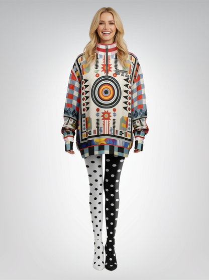 Native Spring on Mars Heavyweight Oversized Quarter Zip Sweatshirt