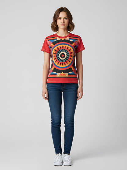 Navajo Sunset Blanket in Red Women&