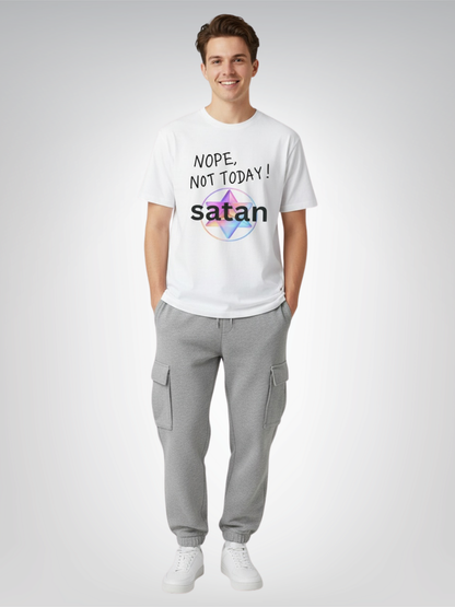 NOPE, Not Today satan Heavyweight Unisex Tee