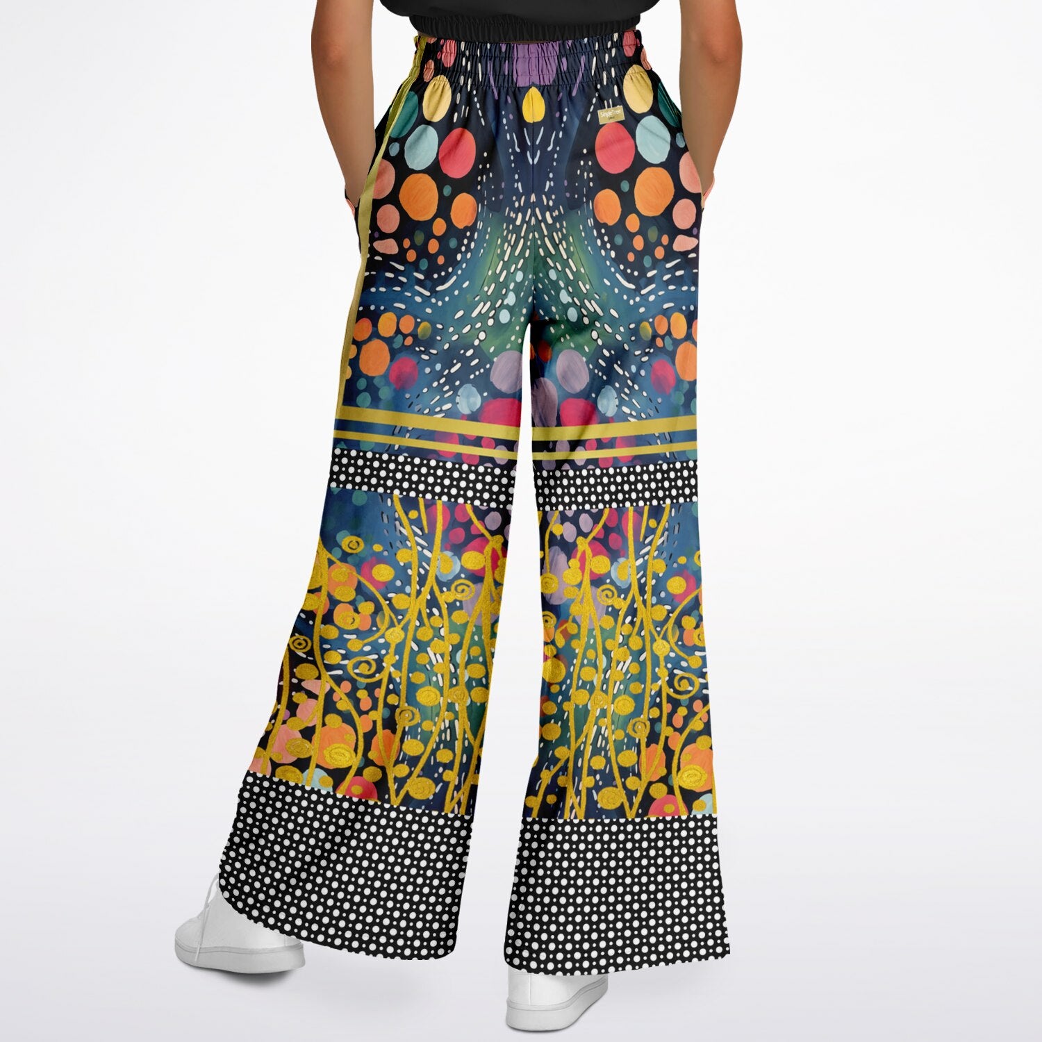 One Koi Two Koi Eco-Poly Wide Leg Pants