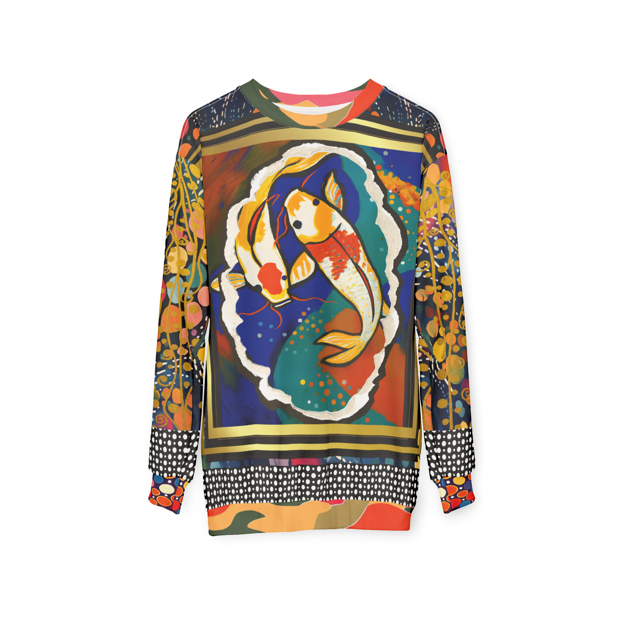 One Koi Two Koi - Best of Luck Picture Art Unisex Sweatshirt (Gold Label)