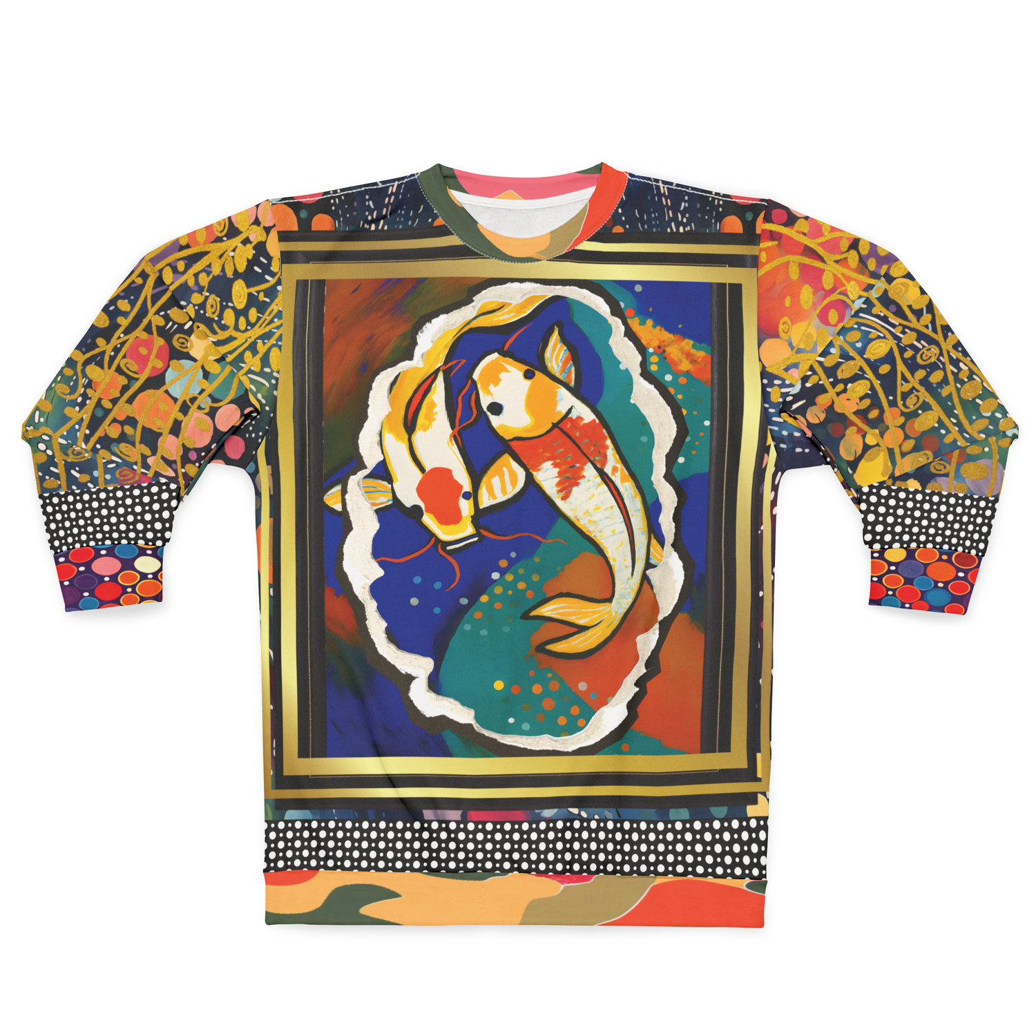 One Koi Two Koi - Best of Luck Picture Art Unisex Sweatshirt (Gold Label)