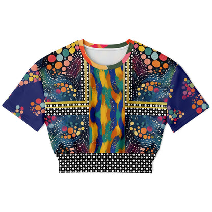 One Koi Two Koi Constellation Eco-Poly Short Sleeve Cropped Pullover