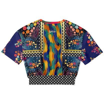 One Koi Two Koi Constellation Eco-Poly Short Sleeve Cropped Pullover