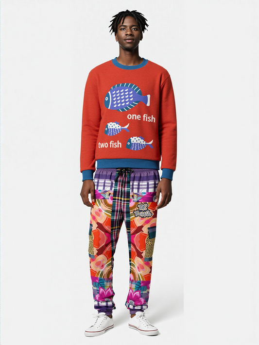 One Fish Two Fish Knitted Crewneck Sweater