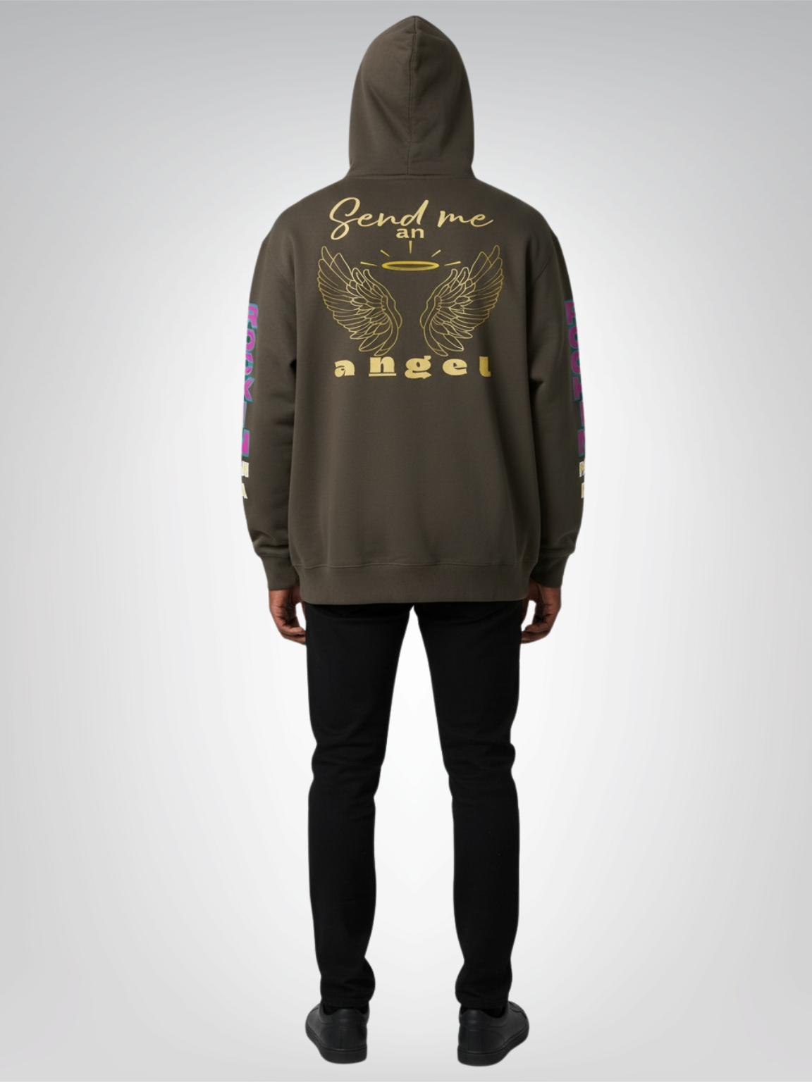 Ophanim - Send Me An Angel Pop Art Angel Heavyweight 3-End Fleece Unisex Hoodie