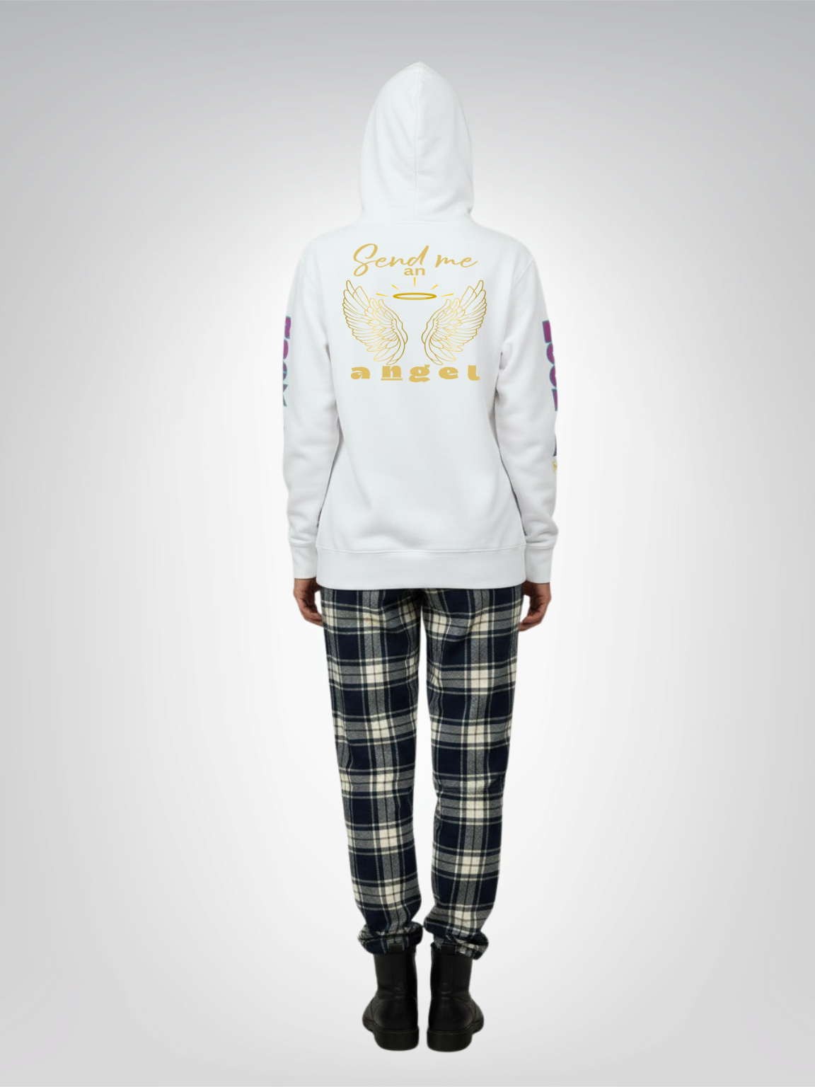 Ophanim - Send Me An Angel Pop Art Angel Heavyweight 3-End Fleece Unisex Hoodie