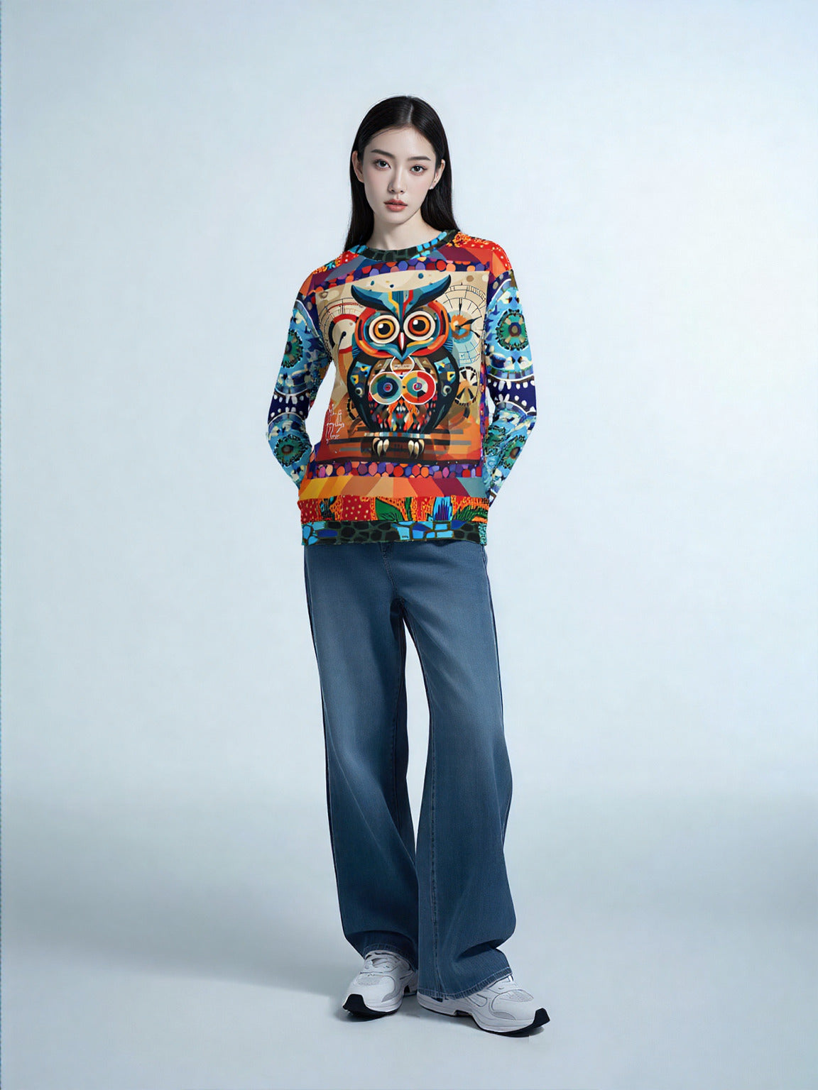 The Owls Have IT Steampunk Design Unisex Sweatshirt (Gold Label)